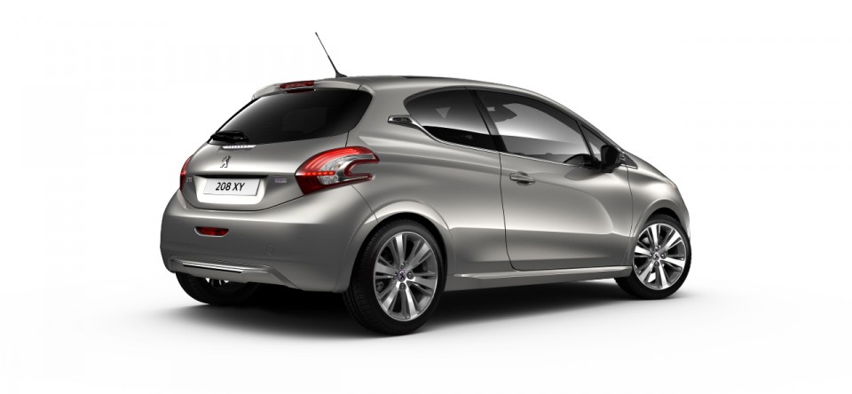 3/4 arrière Peugeot 208 XY Spirit Grey 03