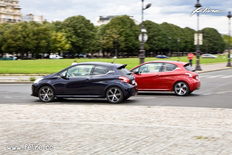 Photo essai Peugeot 208 XY et 208 GTi