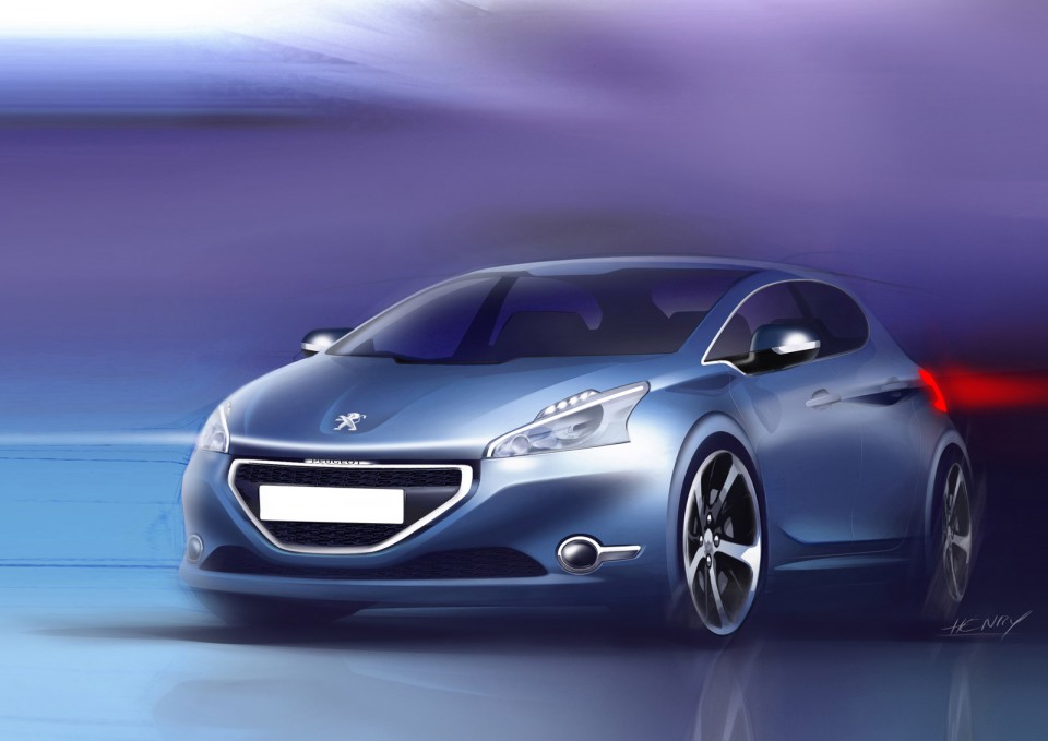 Design Sketch Peugeot 208 003