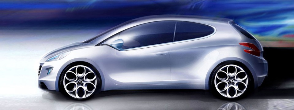 Design Sketch Peugeot 208 004