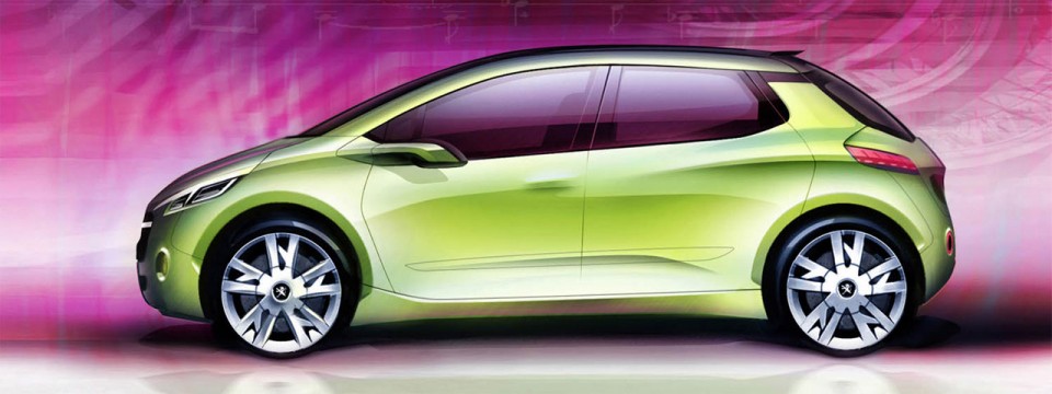 Design Sketch Peugeot 208 007