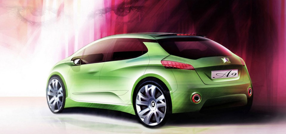 Design Sketch Peugeot 208 012