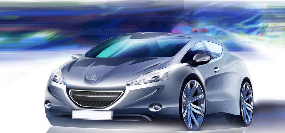 Design Sketch Peugeot 208 013