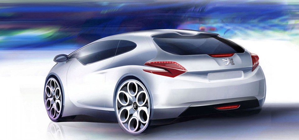 Design Sketch Peugeot 208 014