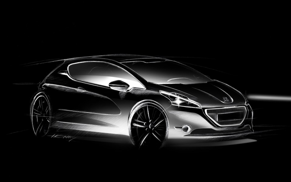 Design Sketch Peugeot 208 015