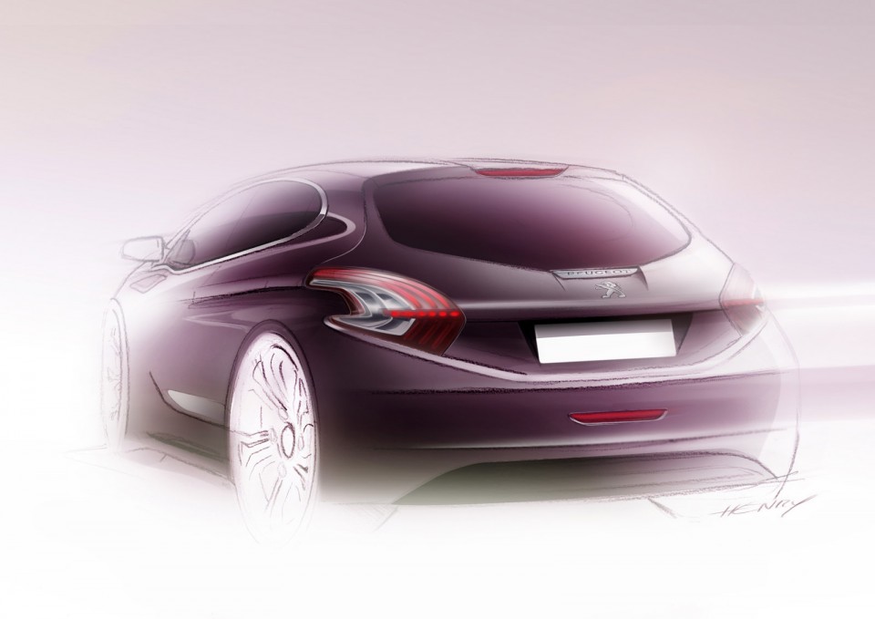 Design Sketch Peugeot 208 016