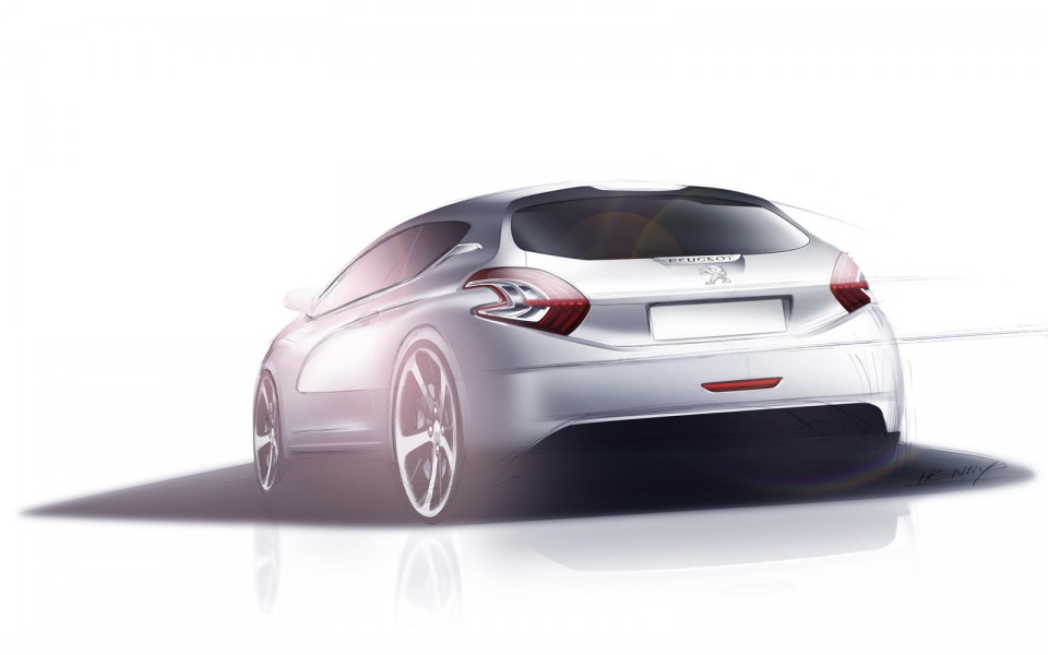 Design Sketch Peugeot 208 018