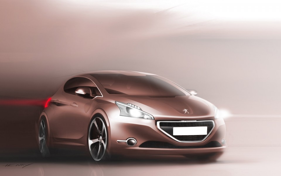 Design Sketch Peugeot 208 019