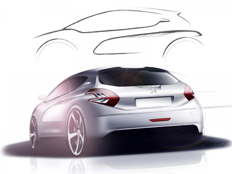 Design Sketch Peugeot 208 023