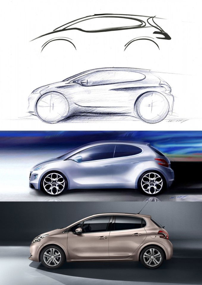 Design Sketch Peugeot 208 024