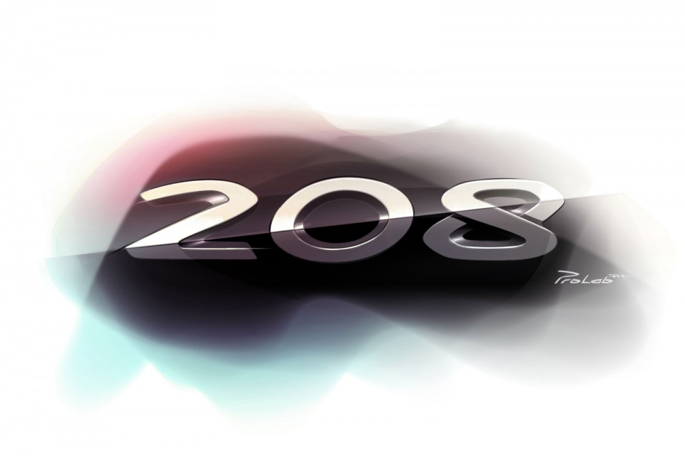 Sigle 208 Design Sketch Peugeot 208 027