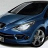 Photo montage Peugeot 208 bleue