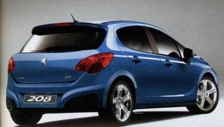 Photo montage Peugeot 208 bleue