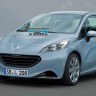 Photo montage Peugeot 208 bleu pâle