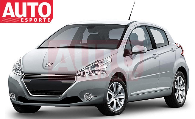 Photo montage Peugeot 208 Berline 5 portes Gris