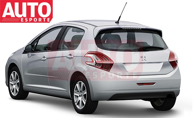 Photomontage Peugeot 208 Berline 5 portes Gris Alu
