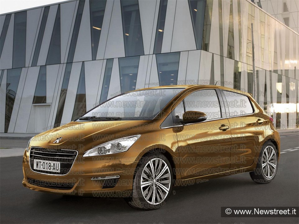 Photo montage Peugeot 208 Berline 5 portes Orange