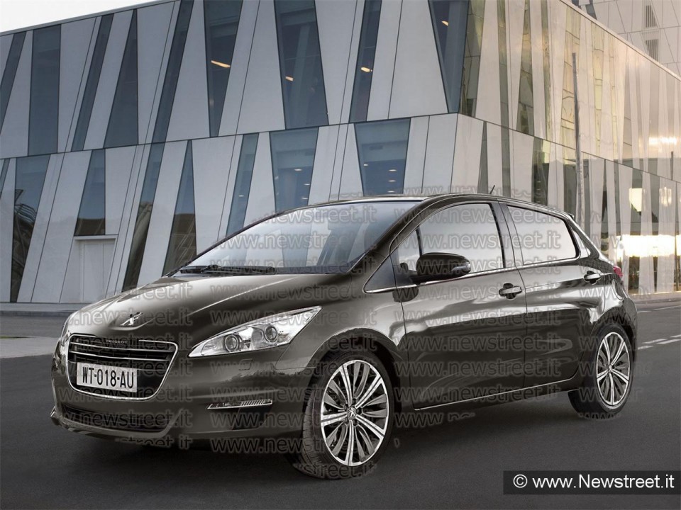 Photo montage Peugeot 208 Berline 5 portes Noir
