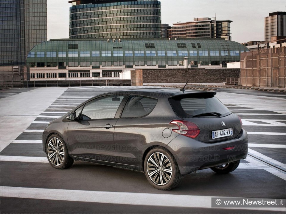 Photo montage Peugeot 208 Coupé 3 portes Noir