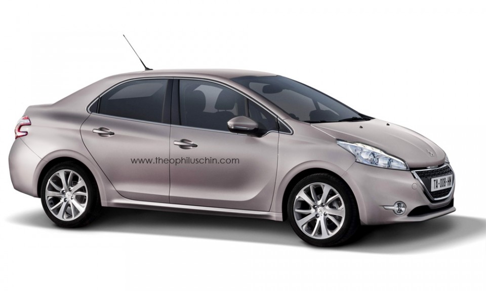 Photo montage Peugeot 208 Sedan (Avant)