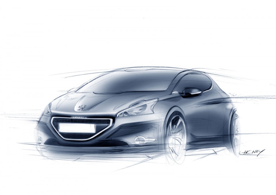 Sketch Peugeot 208 056