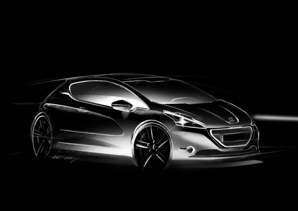 Sketch Peugeot 208 060