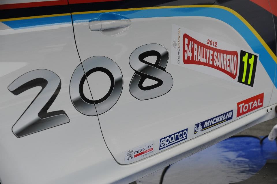 Portière Peugeot 208 R2 - Rallye de San Remo 2012 - 019