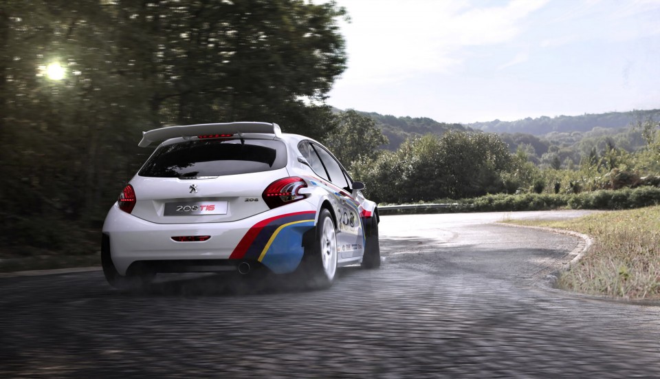 Vue arrière Peugeot 208 T16 - Photo officielle - 1-002