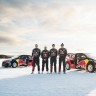 Kevin Hansen, Sebastien Loeb, Timmy Hansen and Davy Jeanney