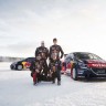 Kevin Hansen, Sebastien Loeb, Timmy Hansen and Davy Jeanney