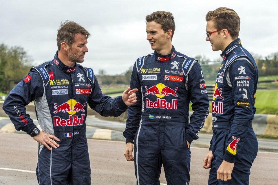 Sebastien Loeb, Timmy Hansen, Kevin Hansen - Peugeot 208 WRX Rallycross (2017)